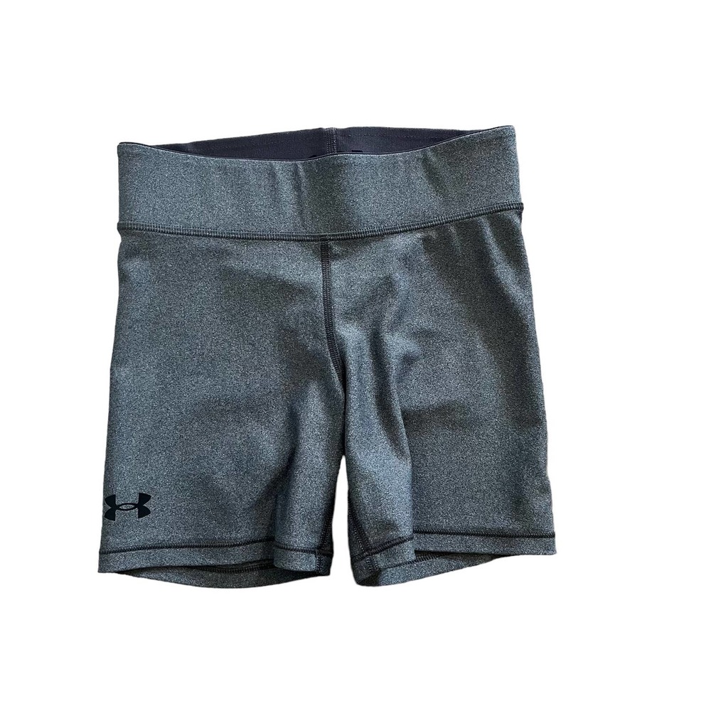 Under Armour Women Gray Small Compression Shorts Workout